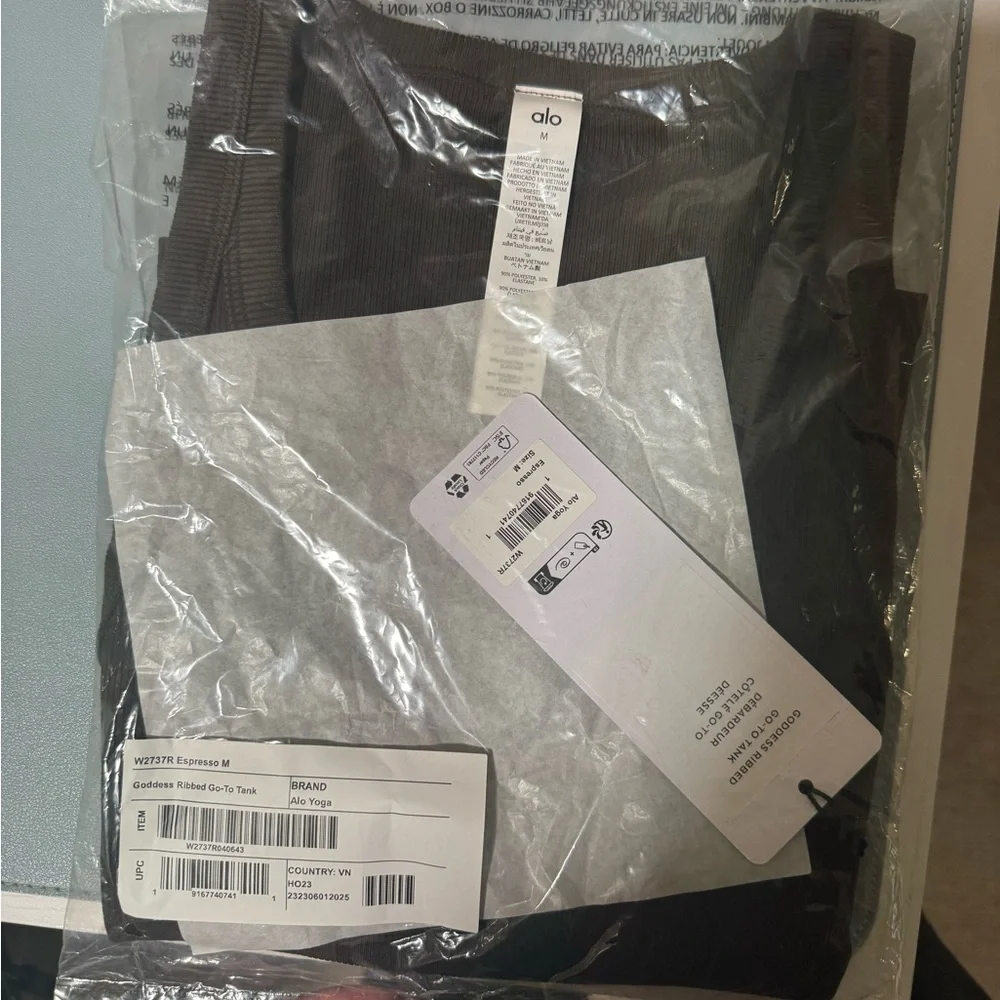 ALO Ribbed Tank NWT - Picture 3 of 5